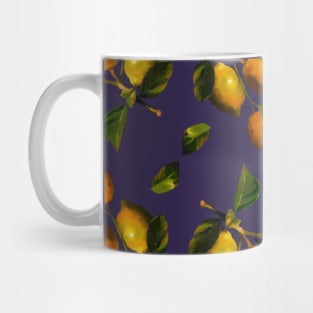 Lemon seamless watercolor pattern Mug